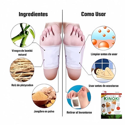 Pack 10 Cajas 100 Parches Para Pies