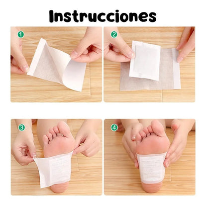 Pack 10 Cajas 100 Parches Para Pies