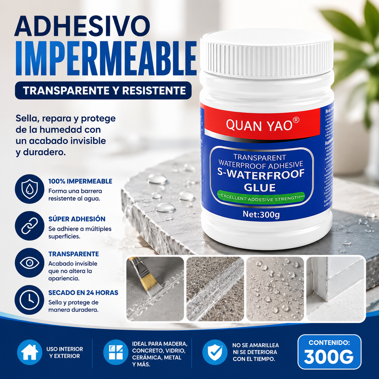 Pack Sellador Impermeabilizante 300g